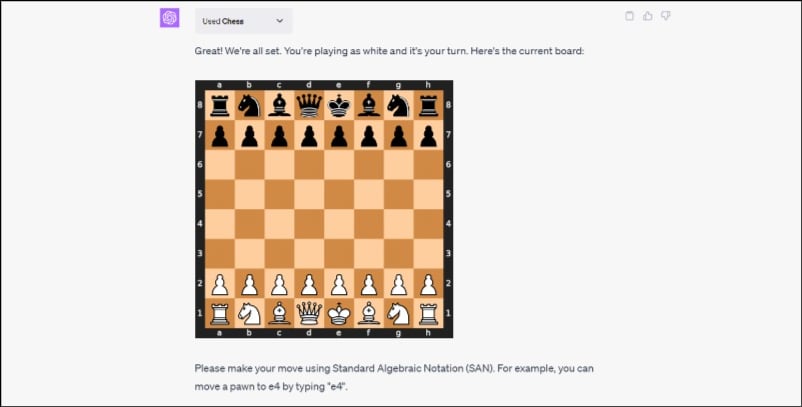 plugin jeu d'échecs chatgpt