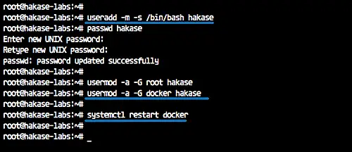 Configurer Docker pour un utilisateur non-root