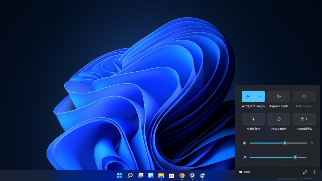 nuevo centro de control de windows 11