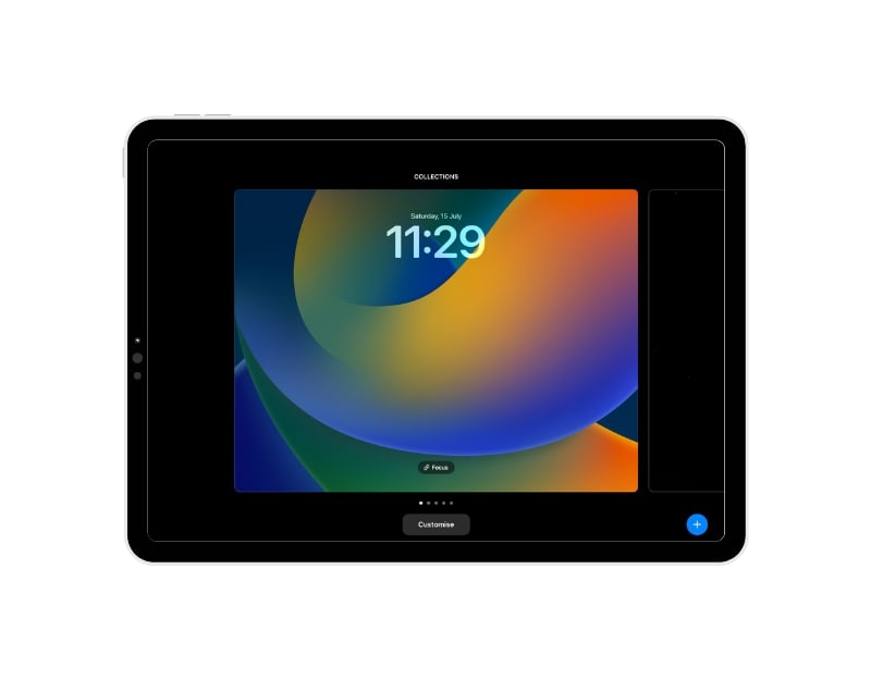 iPadホーム画面 - 長押し