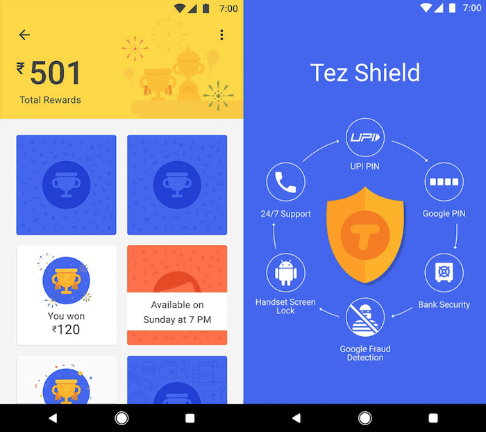 comment utiliser google tez pour envoyer et recevoir de l'argent en inde - bouclier google tez