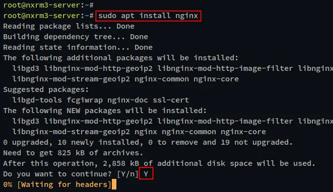 instalar nginx