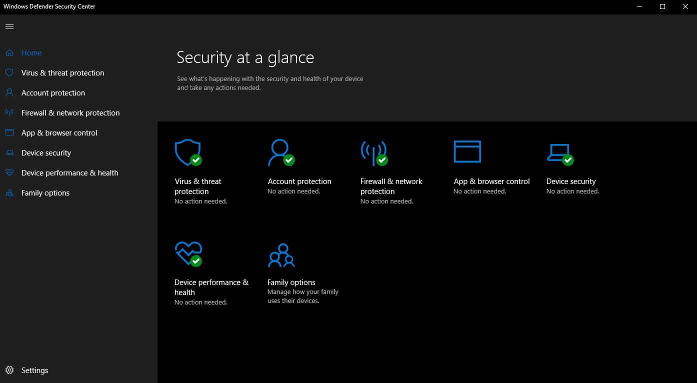 Windows Defender ベスト無料アンチウイルスソフトウェア