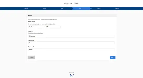 Impostazioni del database