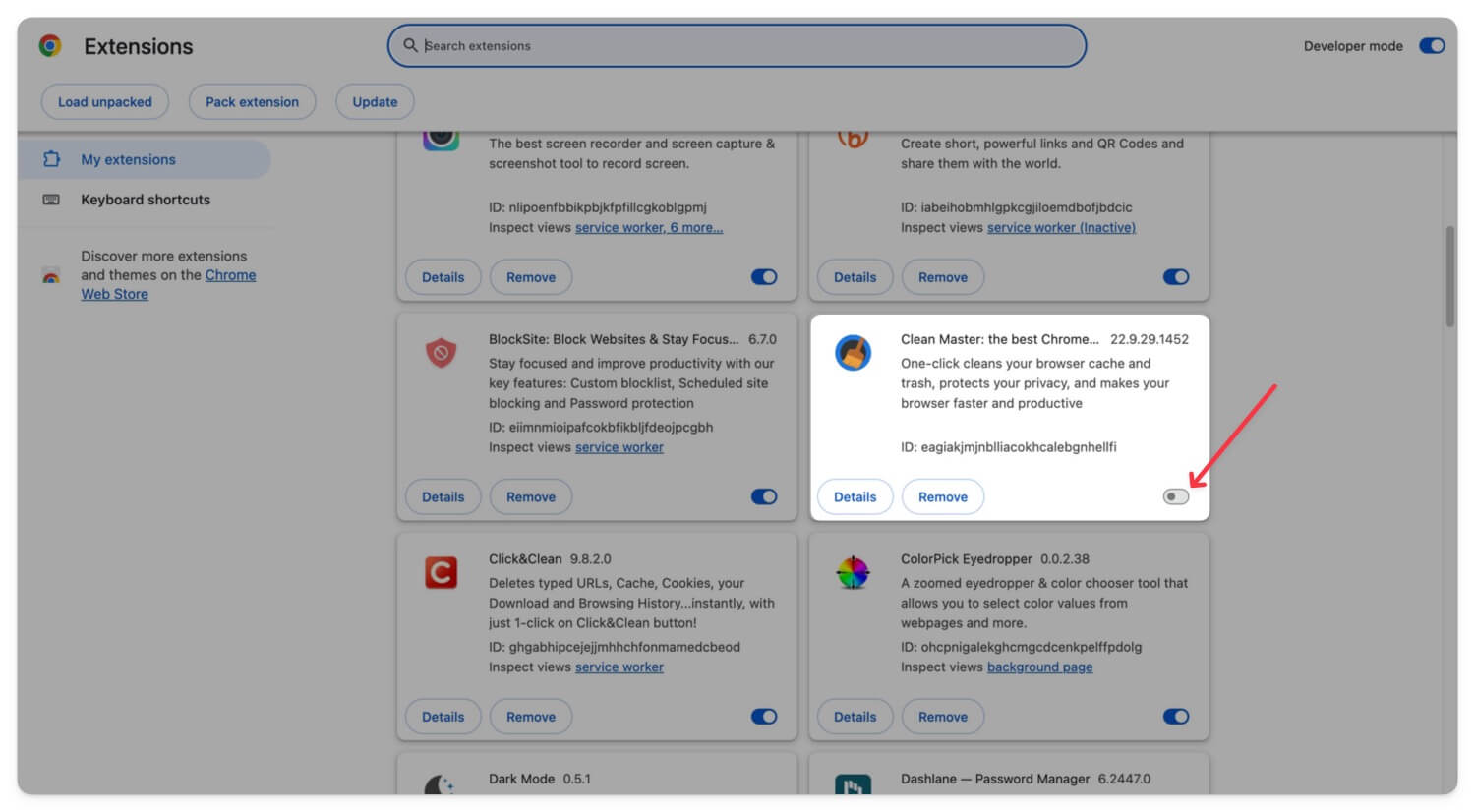desativar extensões do google chrome