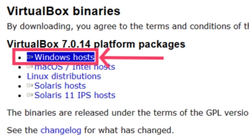 télécharger virtualbox windows host