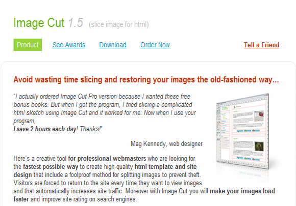 réduire le temps de chargement des images en utilisant des outils de découpage d'images - image cut