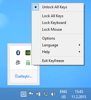 Aplicación Keyboard Freeze
