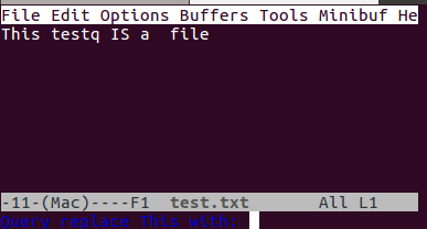 Reemplazar texto con emacs