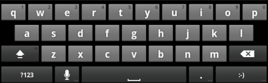 top 10 features of google android 3.0 honeycomb - gingerbread keyboard