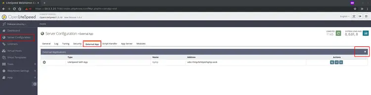 OpenLiteSpeed mit PHP 7.4 konfigurieren