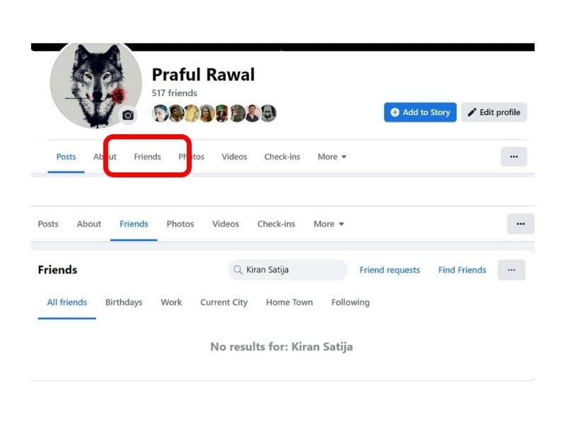 7 maneiras de descobrir quem te bloqueou no facebook - checando sua lista de amigos