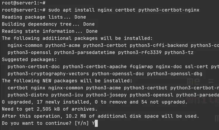 instalar nginx certbot