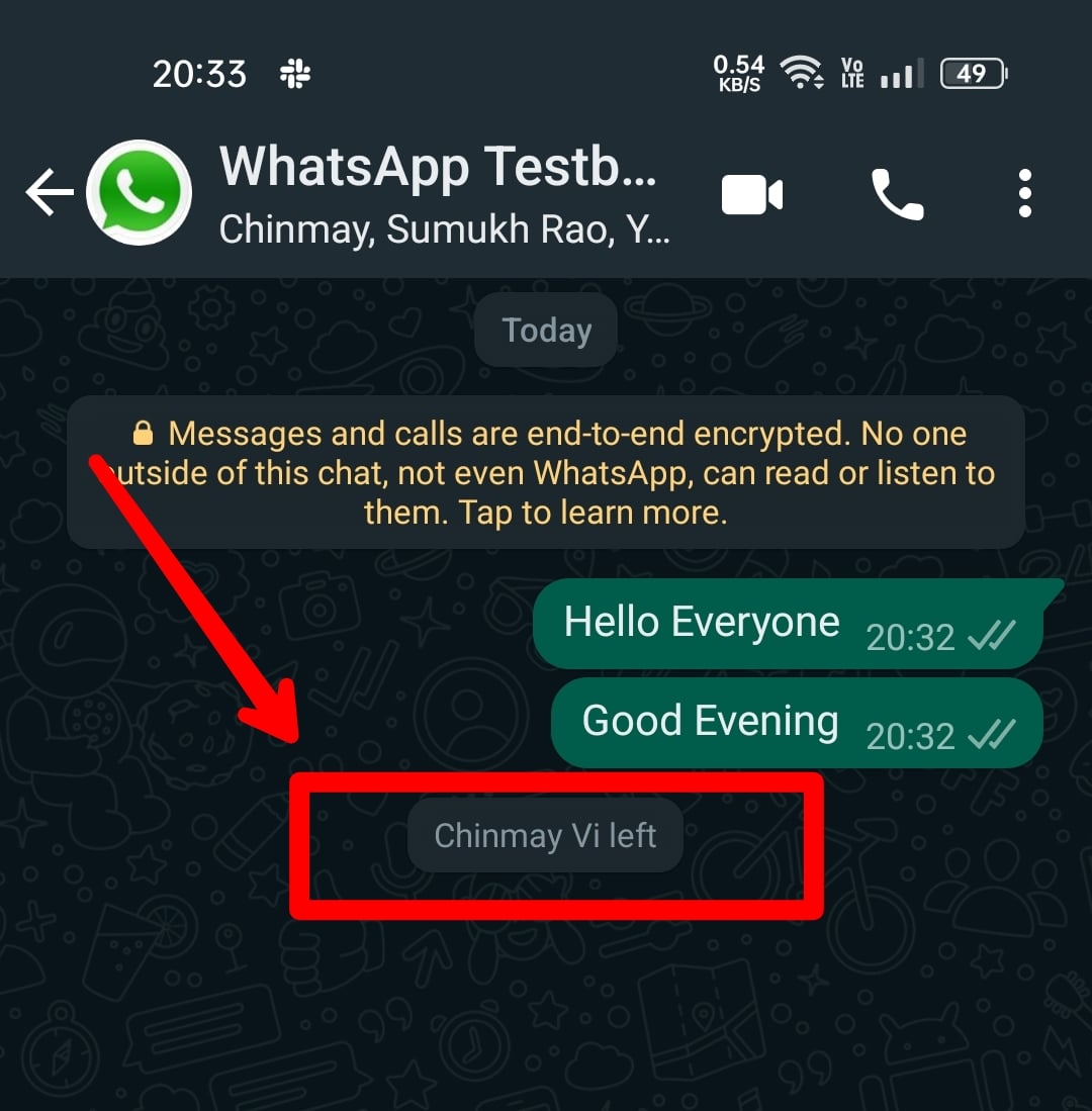 popup membro whatsapp lasciato
