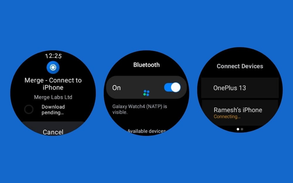 Mergeアプリを使用してiPhoneにGalaxy Watchを接続