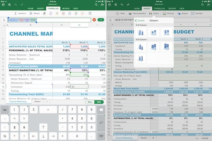 office-ipad-excel