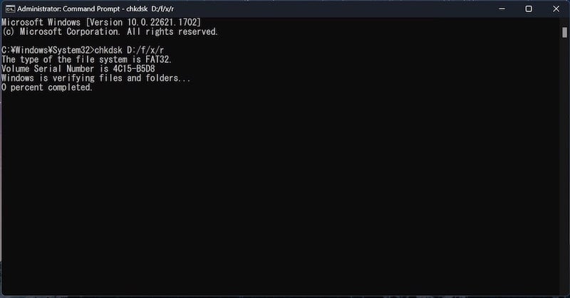 5 modi per risolvere l'errore “page fault in nonpaged area” - usa il comando chkdsk