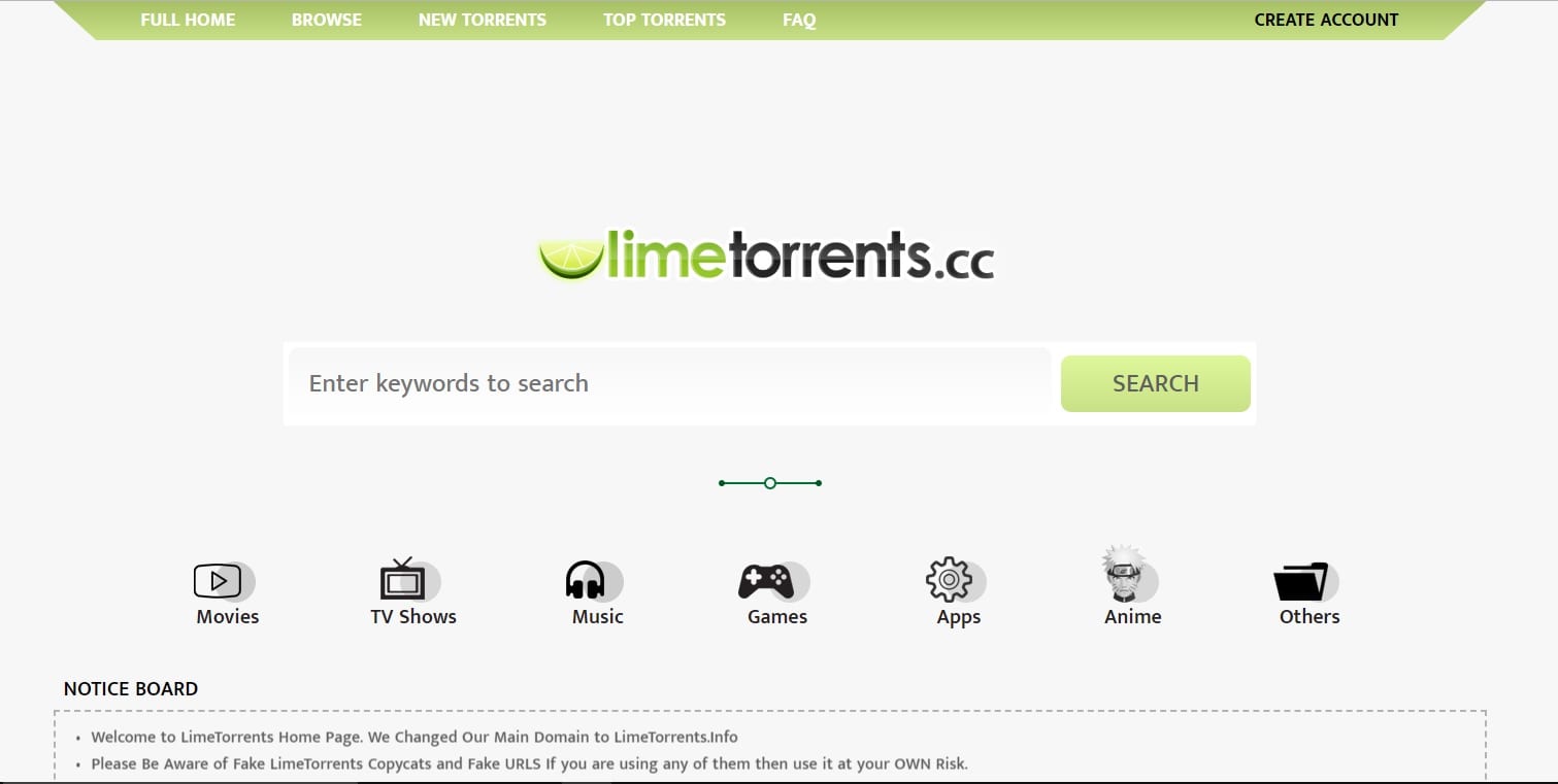 site lime torrents
