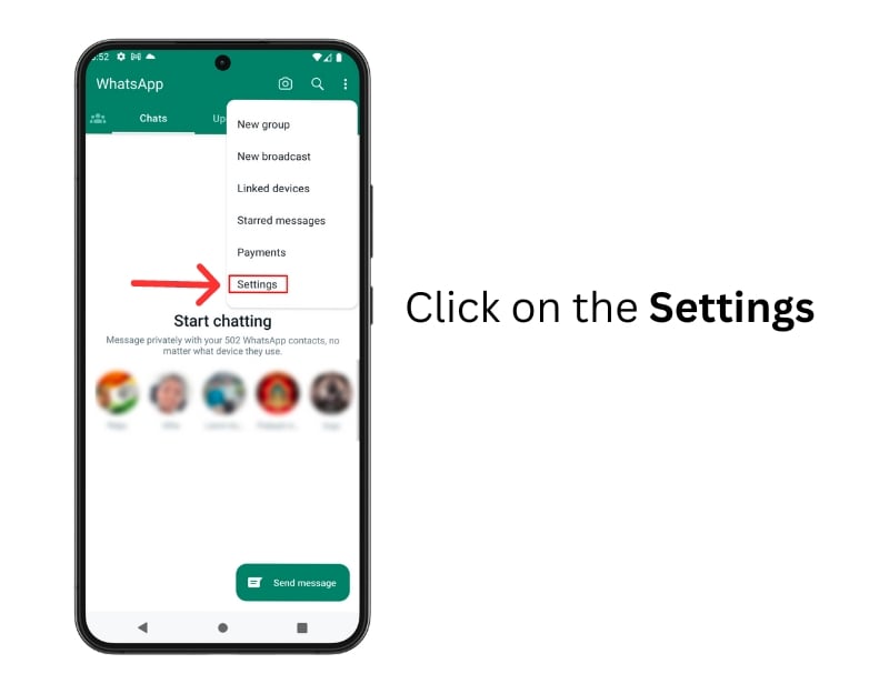 impostazioni whatsapp