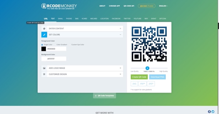 qr code generator — qrcode monkey