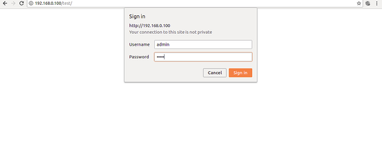 Nginx mit http-Basisauthentifizierung