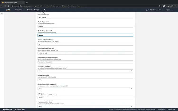 Mot de passe utilisateur principal
