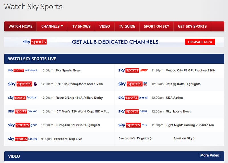 Sky Sports - Sportsbay代替