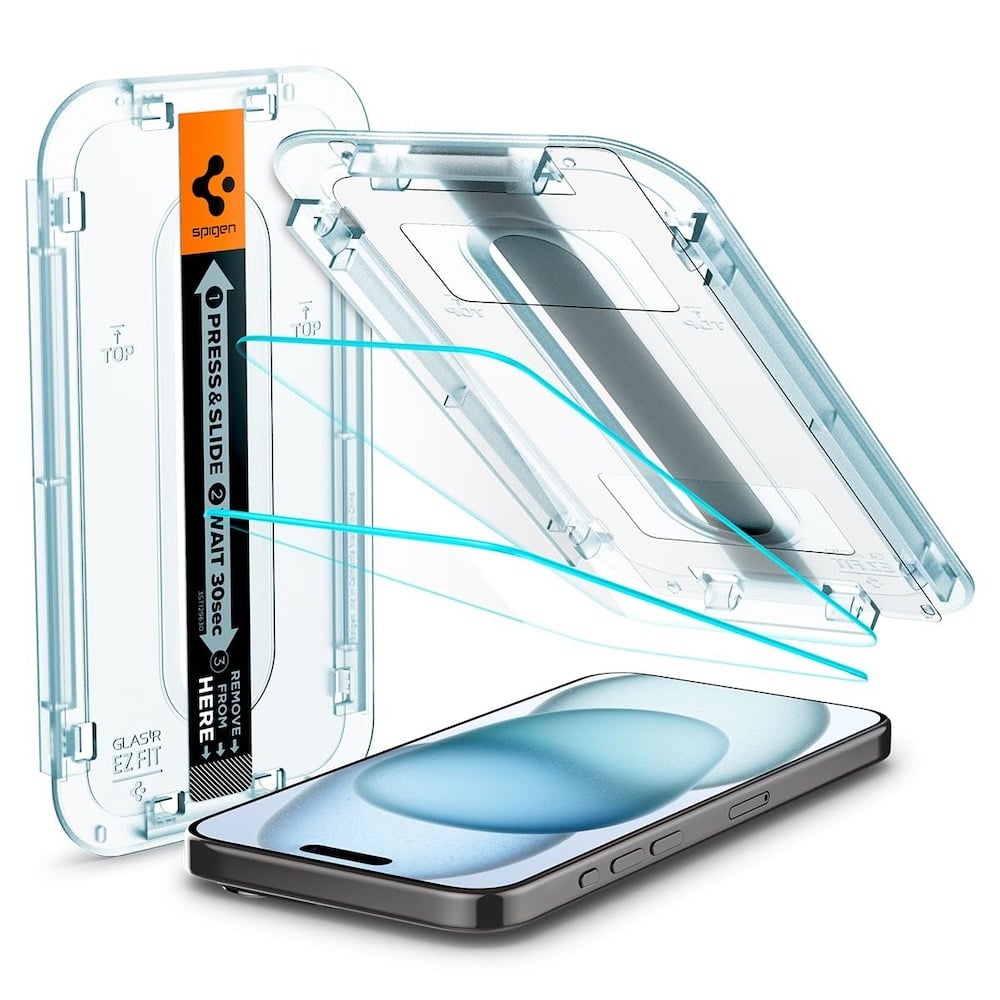 protector de pantalla de vidrio templado spigen ez fit