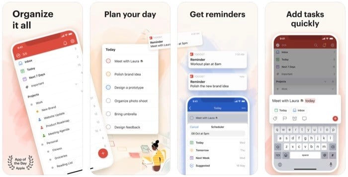 AndroidおよびiOS向けの最高のTo-Doおよびリマインダーアプリ - Wunderlistの代替Todoist