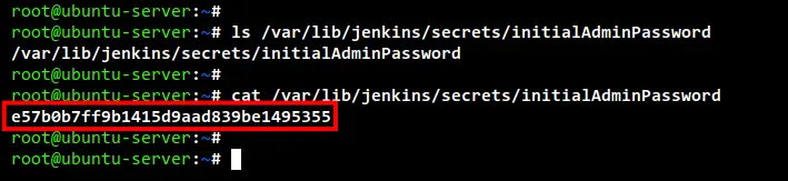 mot de passe d'initialisation jenkins