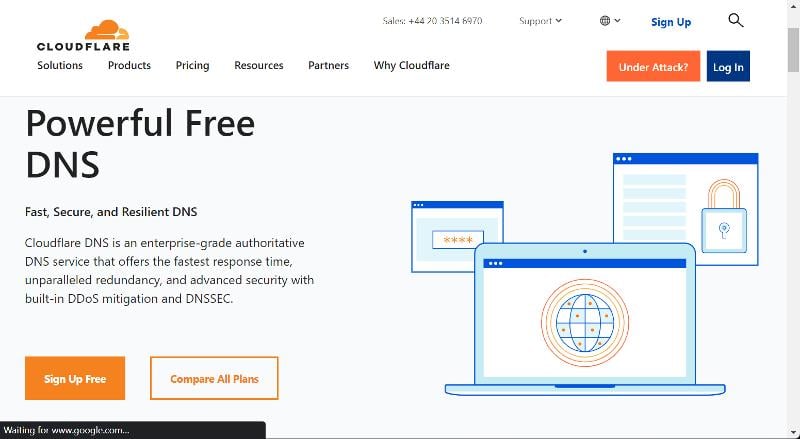 ゲーム用のベストDNS: Cloudflare