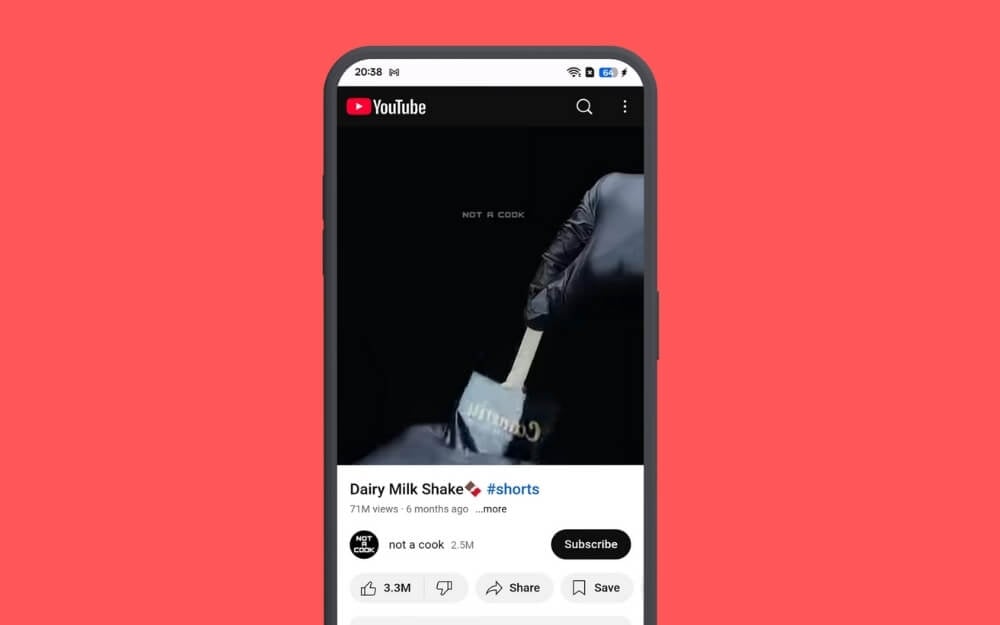 blocca youtube shorts