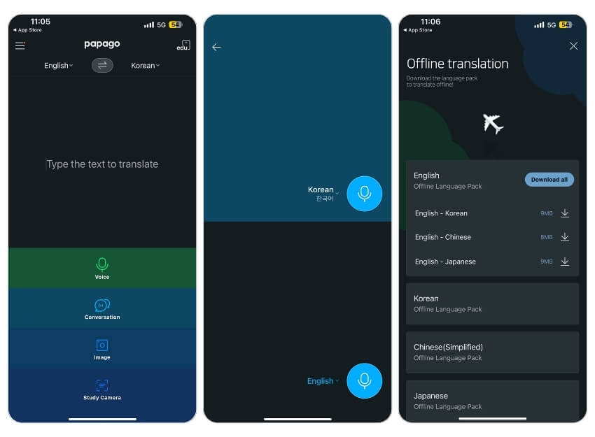 naver papago - ai translator