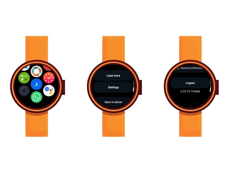 как выйти из whatsapp wearos