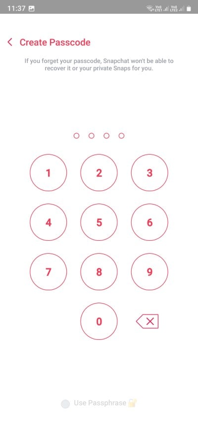 enter the new my eyes only passcode