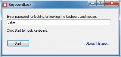 Aplicación de bloqueo de teclado