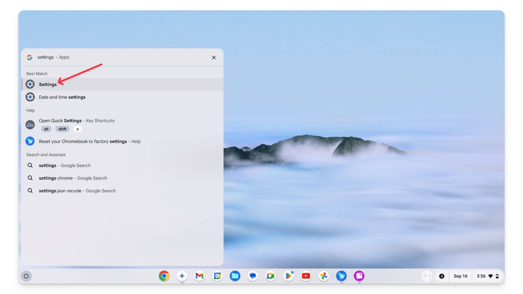 настройки chromebook