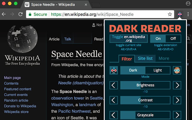 20+ melhores extensões do google chrome que todos devem usar - dark reader
