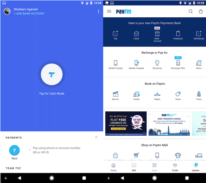 comment google tez diffère des autres plateformes de paiement numérique - google tez paytm