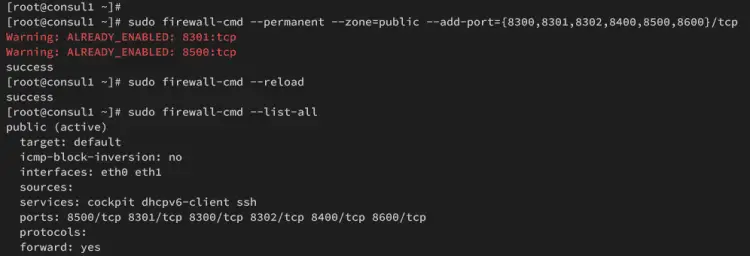 setup firewalld