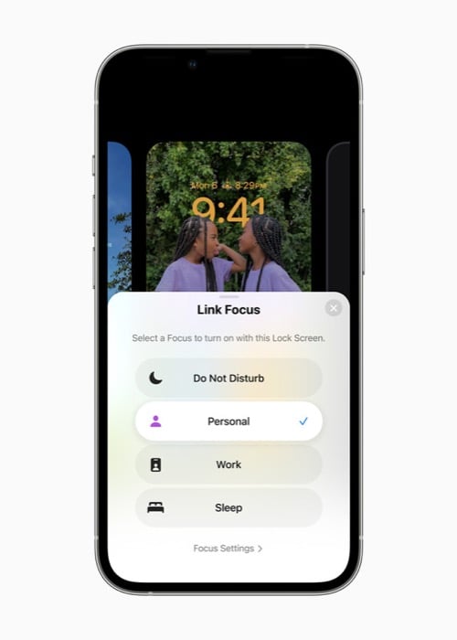 foco aprimorado ios 16