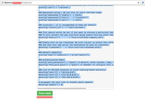 Salva configurazione su file