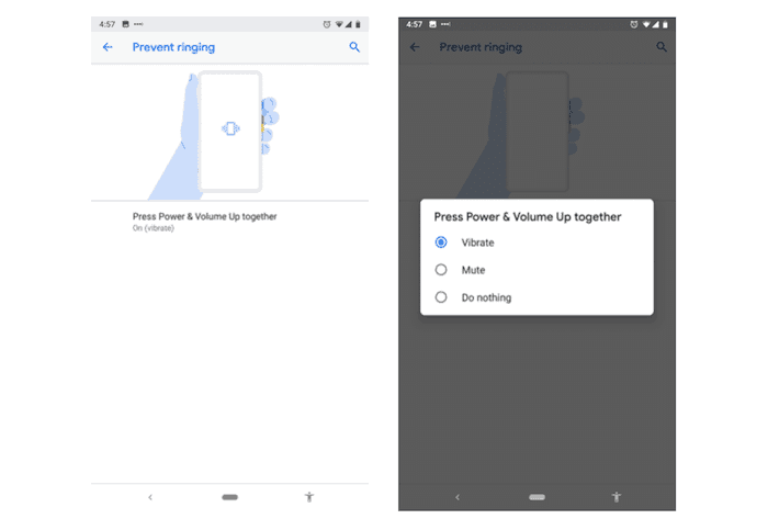 10 fonctionnalités cachées sur android pie 9 pour une expérience encore plus douce - geste silencieux android pie