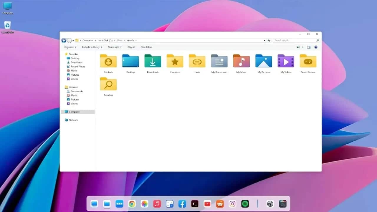 Paquete de Piel Windows 11