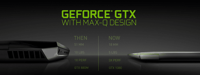 la nuova tecnologia max-q di nvidia ridurrà la dimensione dei laptop da gioco della metà - geforce gtx max q