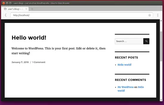 Wordpress en cours d'exécution dans Docker.