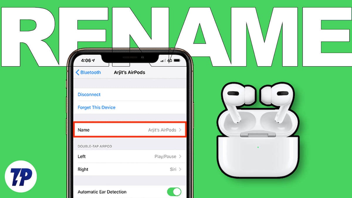 comment renommer vos airpods