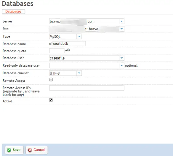 Dritte Datenbank