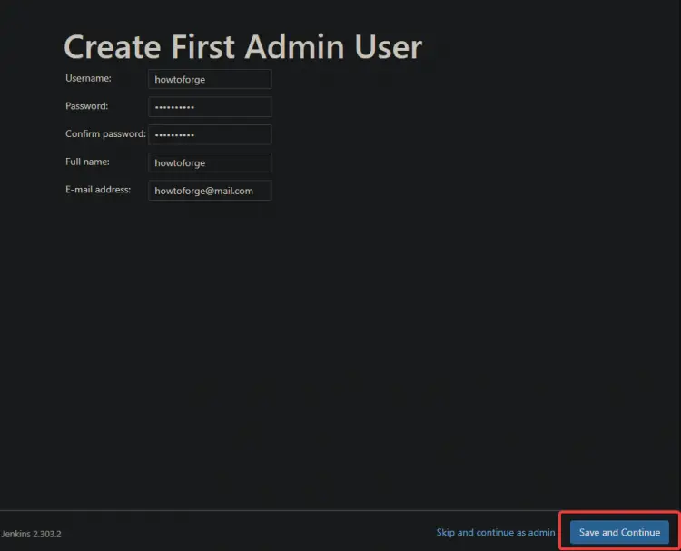 Jenkins Web UIへのアクセス