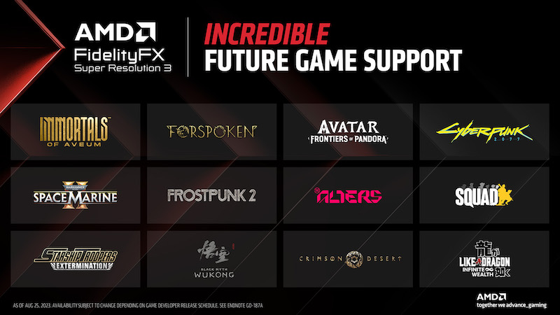 titles that will support fsr 3